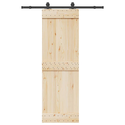 vidaXL Sliding Door Hardware Kit 152 cm Steel Black 1