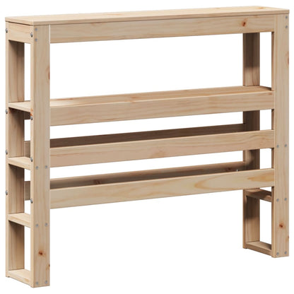 vidaXL Headboard with Shelves 90 cm Solid Wood Pine 2