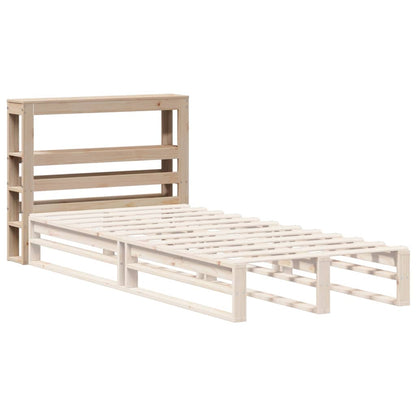 vidaXL Headboard with Shelves 90 cm Solid Wood Pine 4