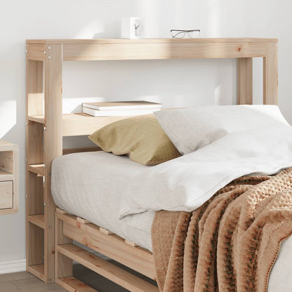 vidaXL Headboard with Shelves 90 cm Solid Wood Pine 1