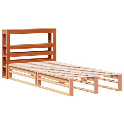 vidaXL Headboard with Shelves Wax Brown 75 cm Solid Wood Pine 4