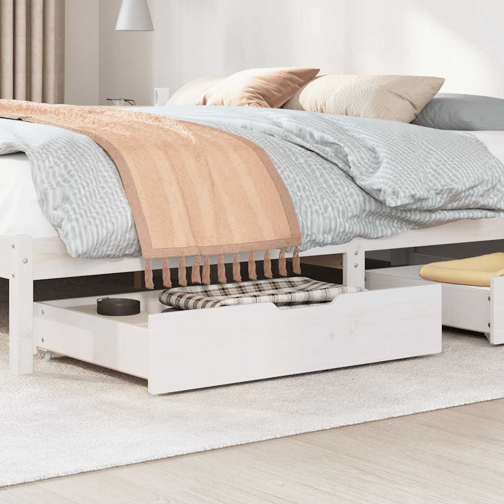 vidaXL Under-Bed Drawers 2 pcs 95x55x17 cm Solid Wood Pine