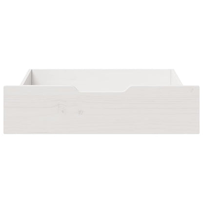 vidaXL Under-Bed Drawers 2 pcs White 75x55x17 cm Solid Wood Pine 3
