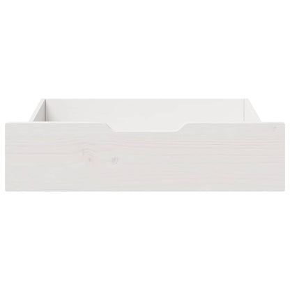 vidaXL Under-Bed Drawers 2 pcs White 65x55x17 cm Solid Wood Pine 3
