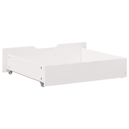 vidaXL Under-Bed Drawers 2 pcs White 65x55x17 cm Solid Wood Pine 6