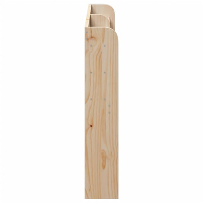 vidaXL Headboard with Shelves 135 cm Solid Wood Pine 4