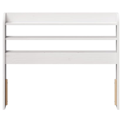 vidaXL Headboard with Shelves White 100 cm Solid Wood Pine 3