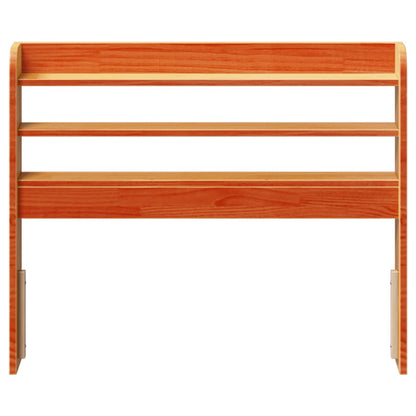 vidaXL Headboard with Shelves Wax Brown 100 cm Solid Wood Pine 3