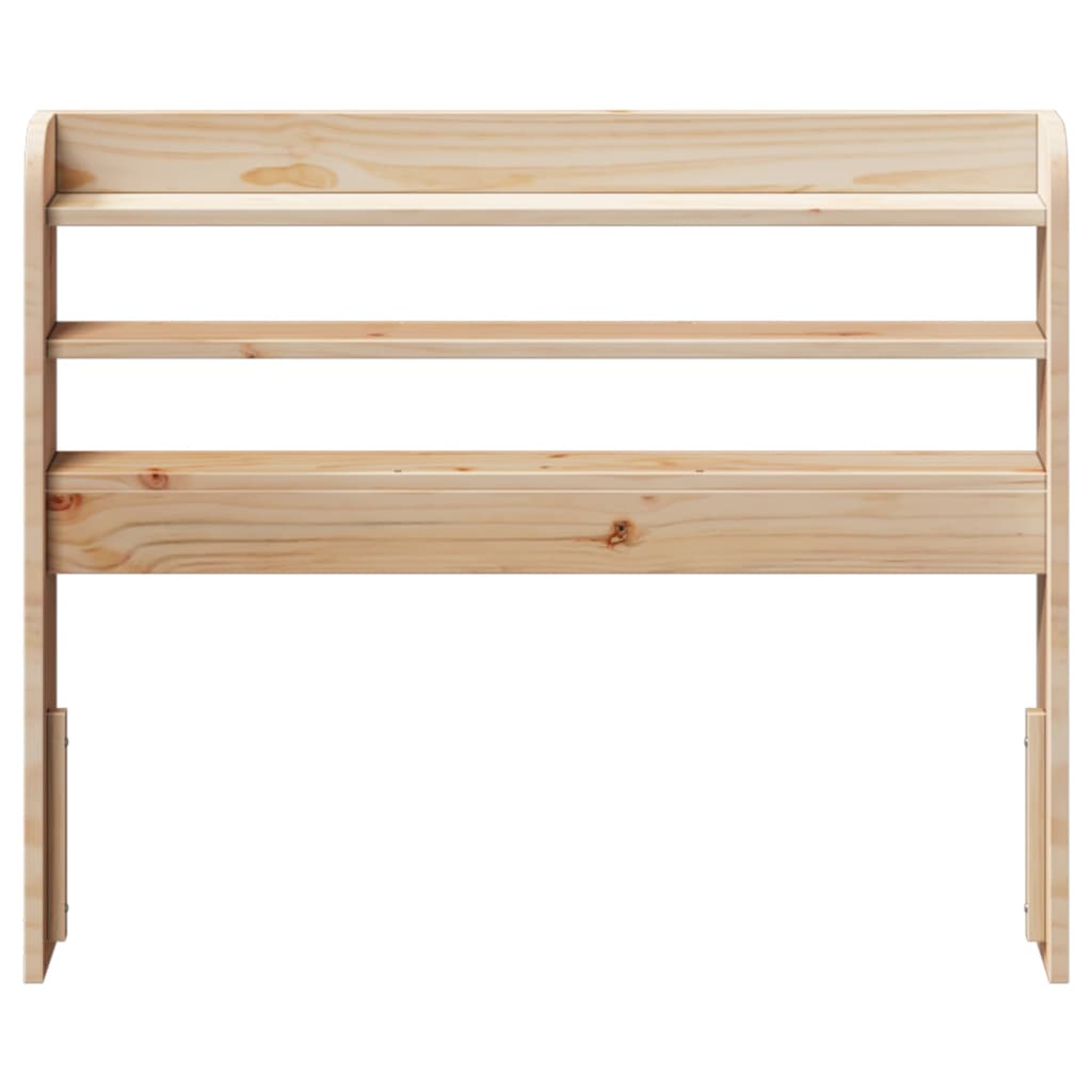 vidaXL Headboard with Shelves 90 cm Solid Wood Pine 3