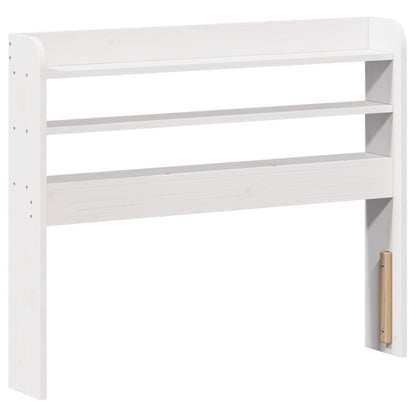 vidaXL Headboard with Shelves White 75 cm Solid Wood Pine 2