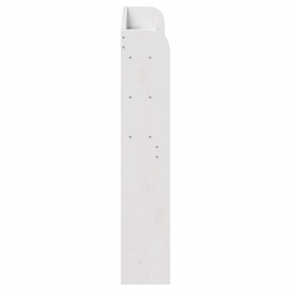 vidaXL Headboard with Shelves White 75 cm Solid Wood Pine 4