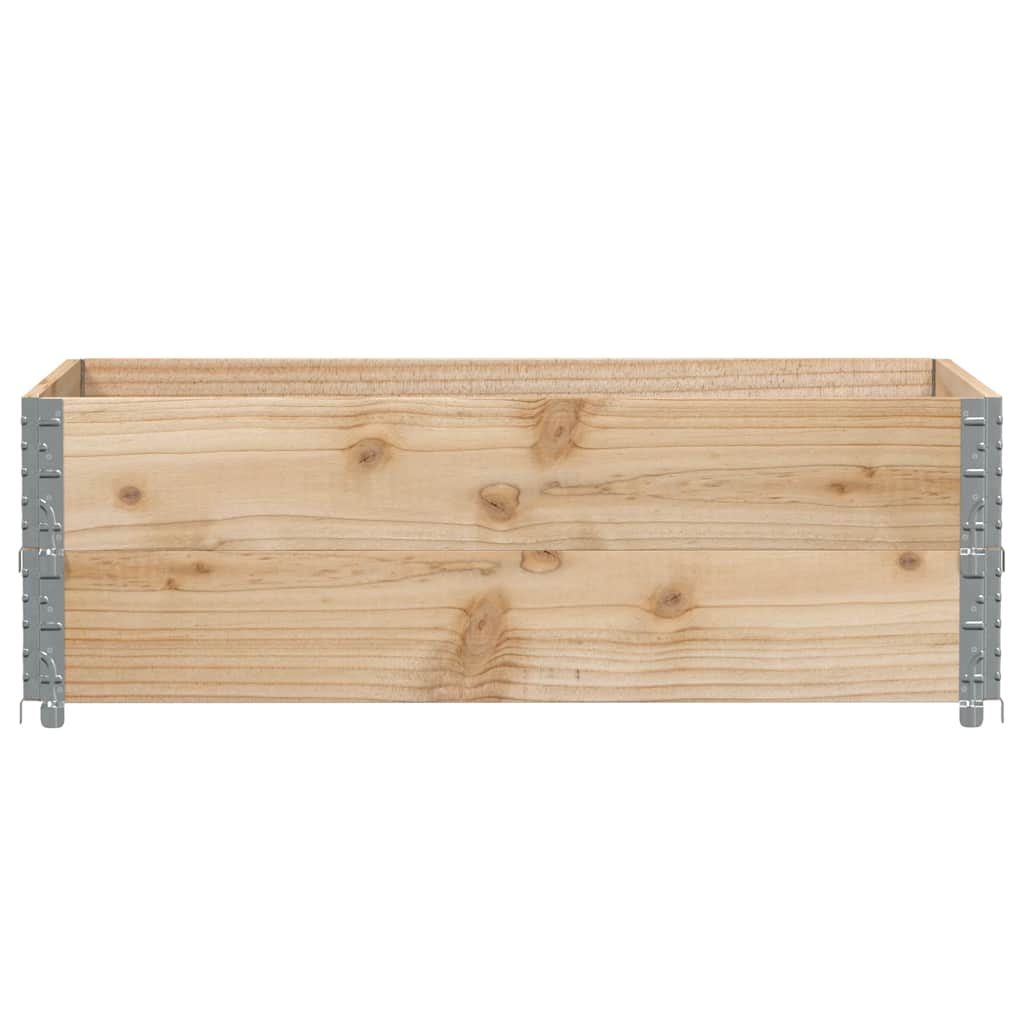 vidaXL Pallet Collars 2 pcs 120x80 cm Solid Wood Pine 3