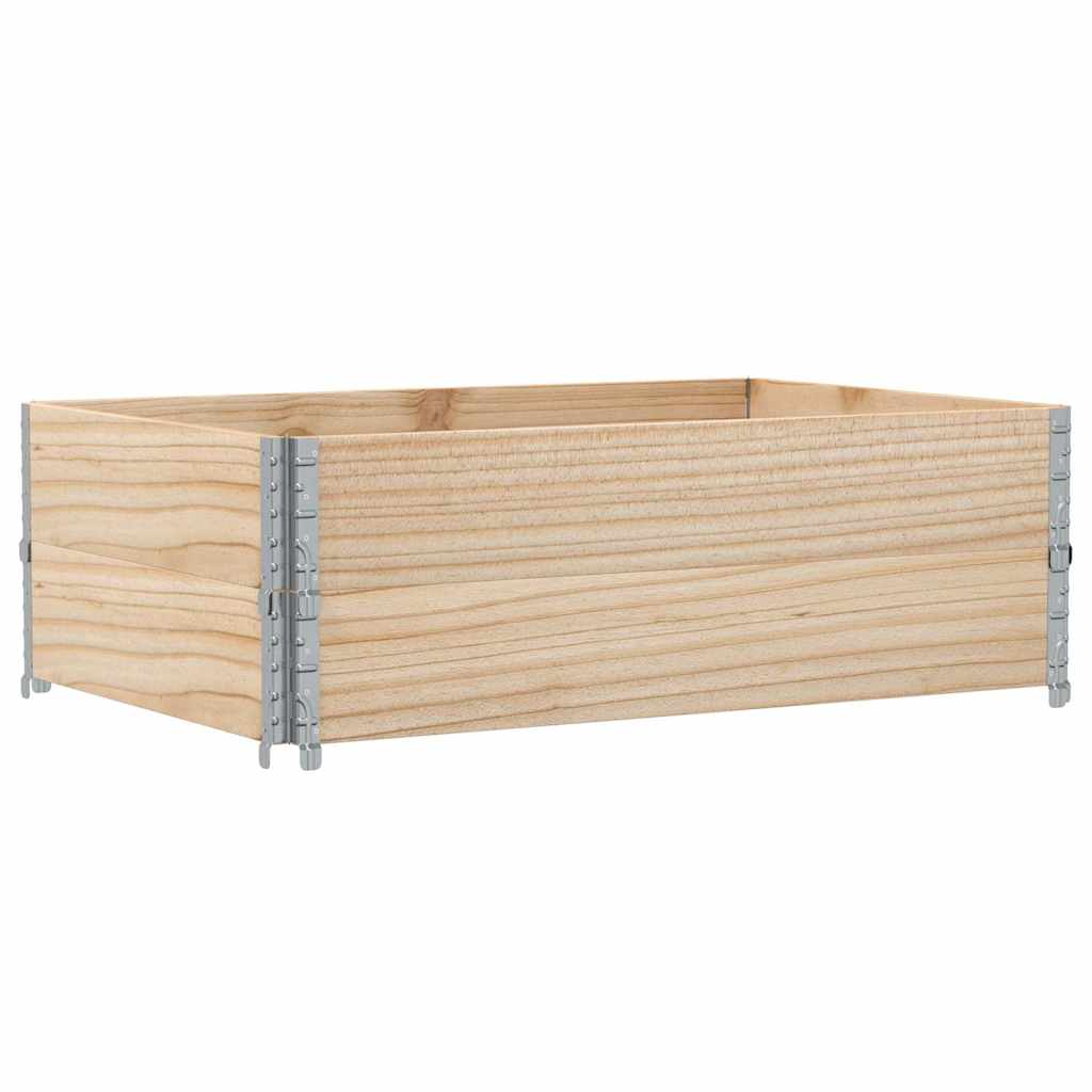 vidaXL Pallet Collars 2 pcs 120x80 cm Solid Wood Pine 5