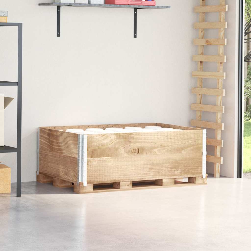 vidaXL Pallet Collars 2 pcs 120x80 cm Solid Wood Pine 1