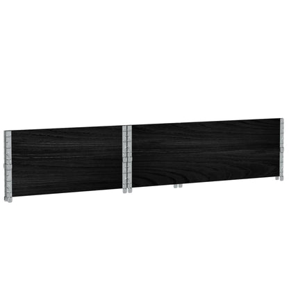 vidaXL Pallet Collars 2 pcs Black 120x80 cm Solid Wood Pine 6