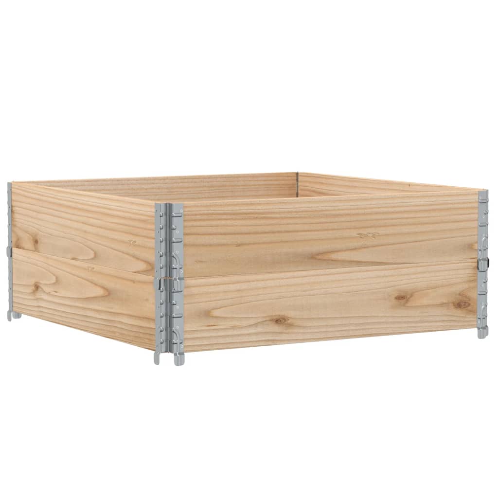 vidaXL Pallet Collars 2 pcs 100x100 cm Solid Wood Pine 2