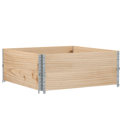 vidaXL Pallet Collars 2 pcs 100x100 cm Solid Wood Pine 5