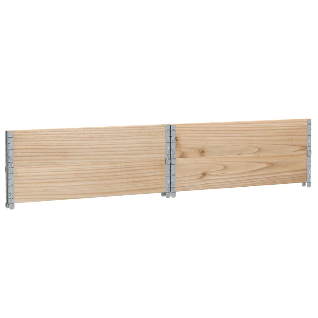 vidaXL Pallet Collars 2 pcs 100x100 cm Solid Wood Pine 6