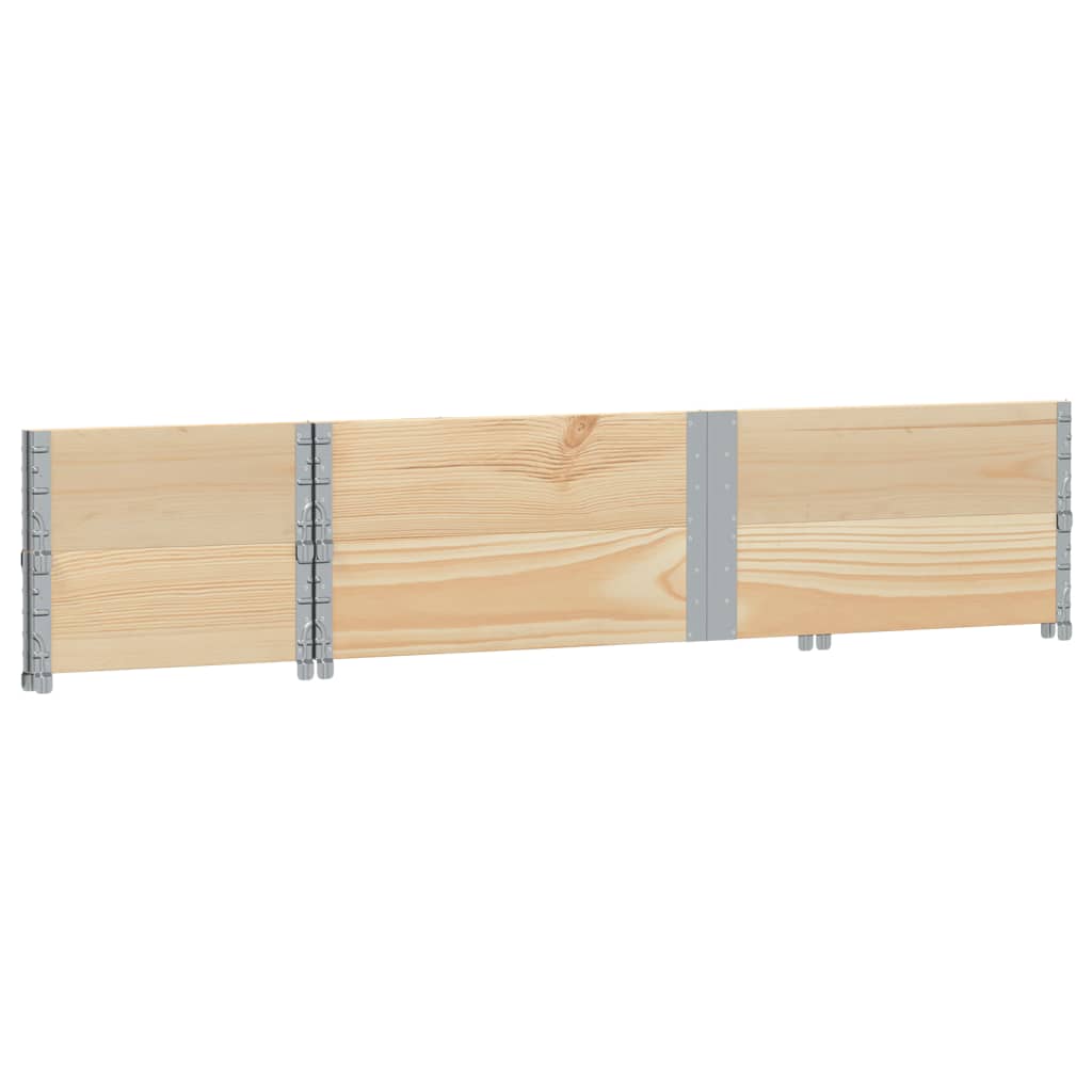 vidaXL Pallet Collars 2 pcs 150x50 cm Solid Wood Pine 4