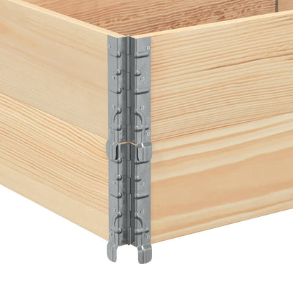 vidaXL Pallet Collars 2 pcs 150x50 cm Solid Wood Pine 5