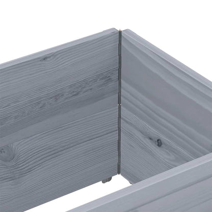 vidaXL Pallet Collars 2 pcs Grey 150x50 cm Solid Wood Pine 5