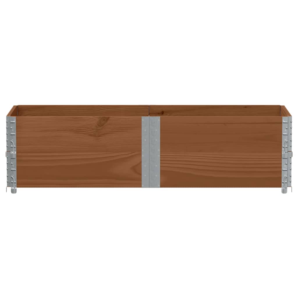 vidaXL Pallet Collars 2 pcs Brown 150x50 cm Solid Wood Pine 3
