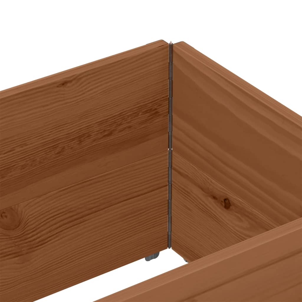 vidaXL Pallet Collars 2 pcs Brown 150x50 cm Solid Wood Pine 5
