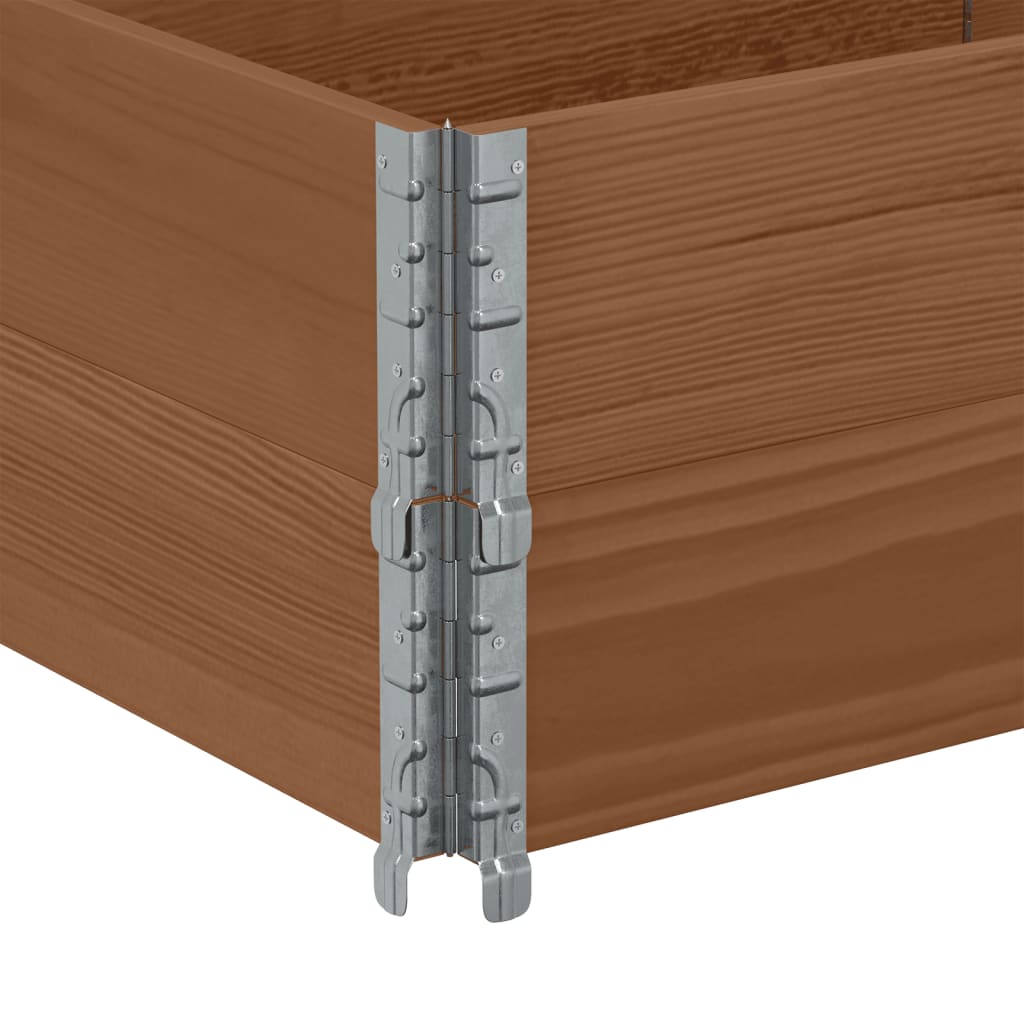 vidaXL Pallet Collars 2 pcs Brown 150x50 cm Solid Wood Pine 6