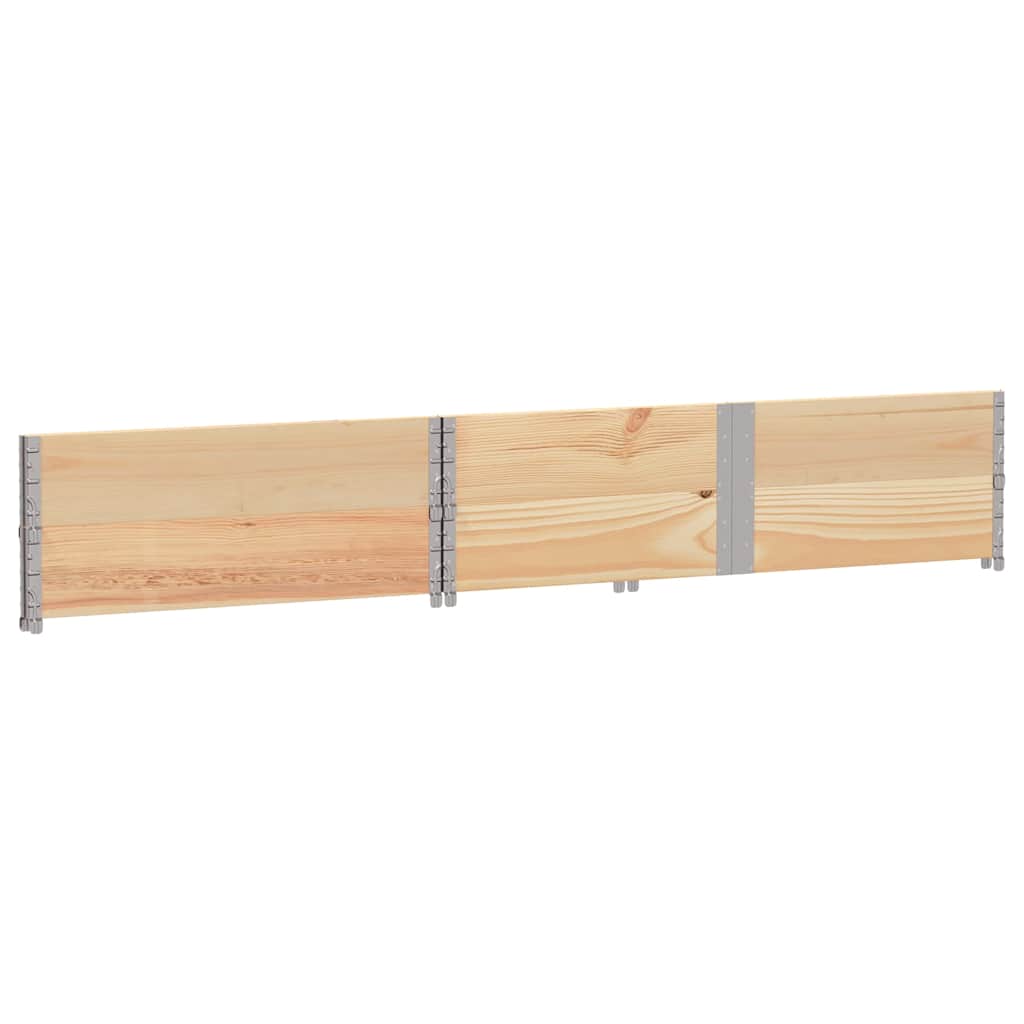 vidaXL Pallet Collars 2 pcs 150x100 cm Solid Wood Pine 4
