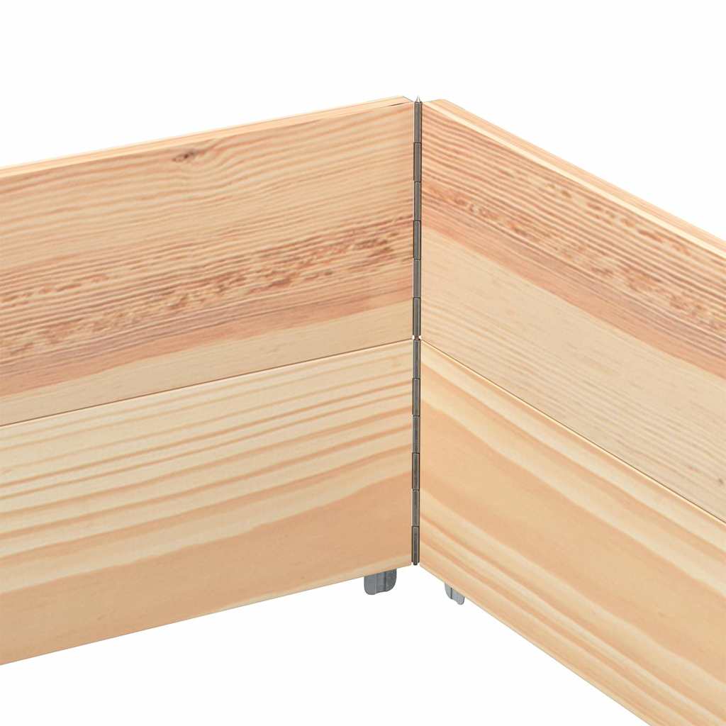 vidaXL Pallet Collars 2 pcs 150x100 cm Solid Wood Pine 5