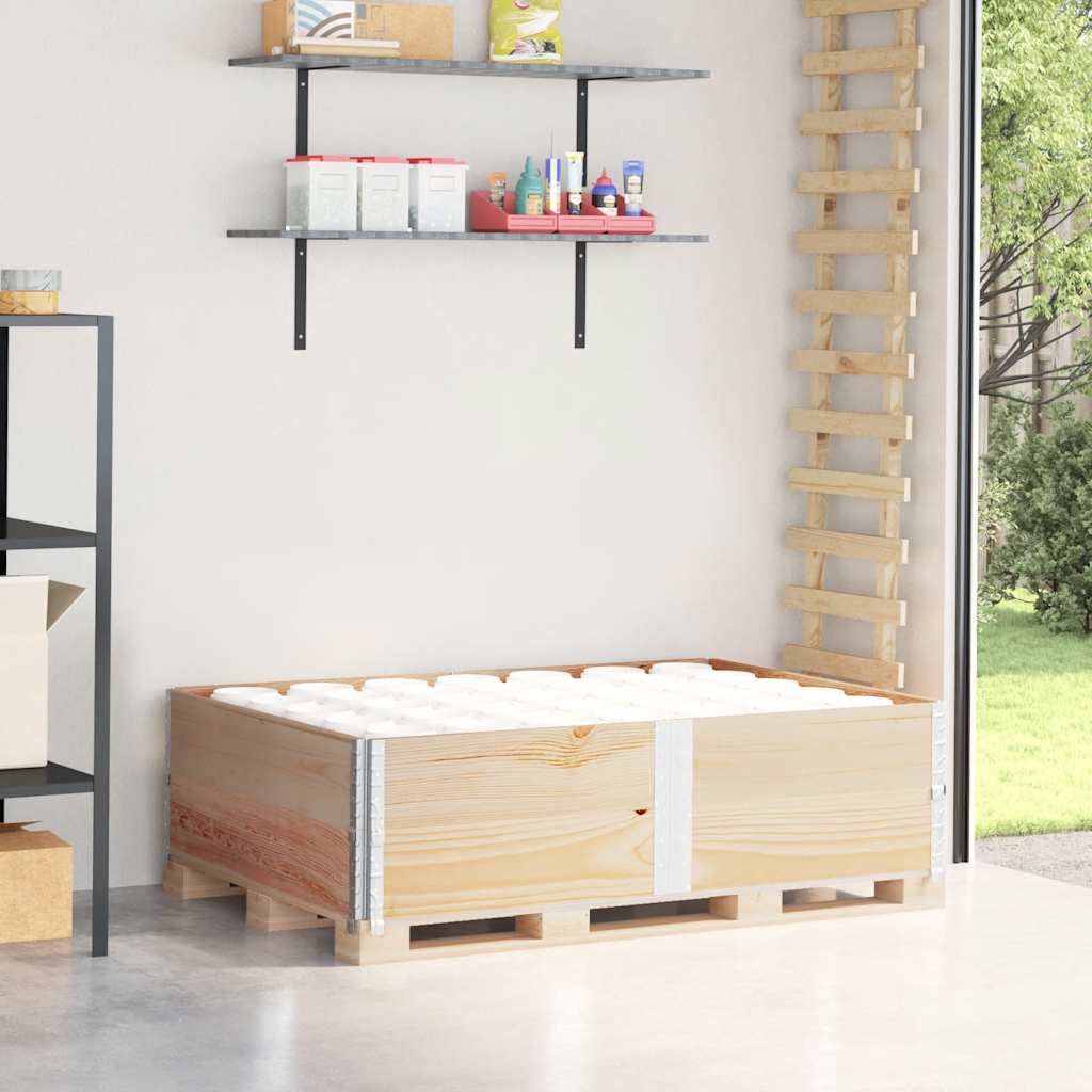 vidaXL Pallet Collars 2 pcs 150x100 cm Solid Wood Pine 1