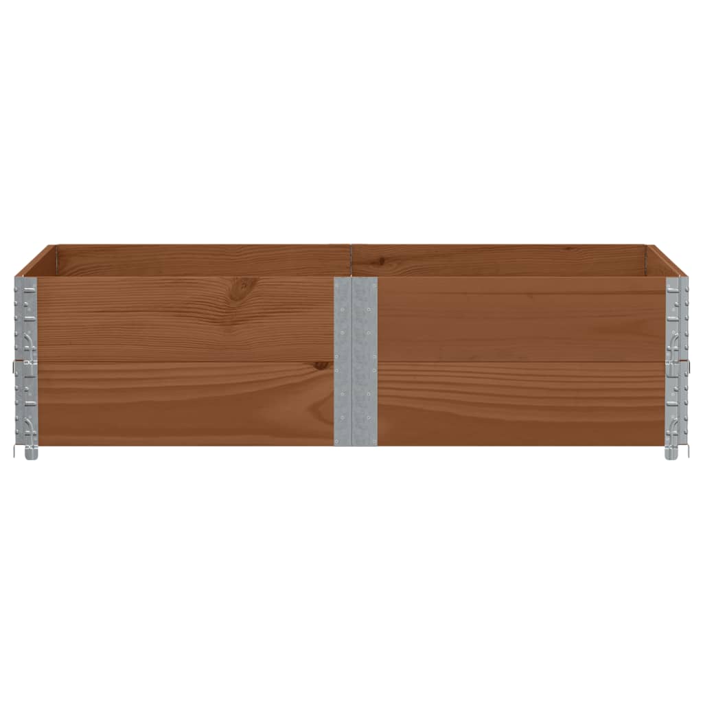 Pallet Collars Brown Solid Wood Pine 2 Dark brown 150 cm 100 cm