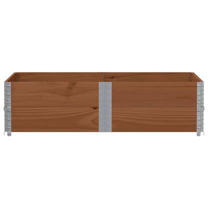 Pallet Collars Brown Solid Wood Pine 2 Dark brown 150 cm 100 cm