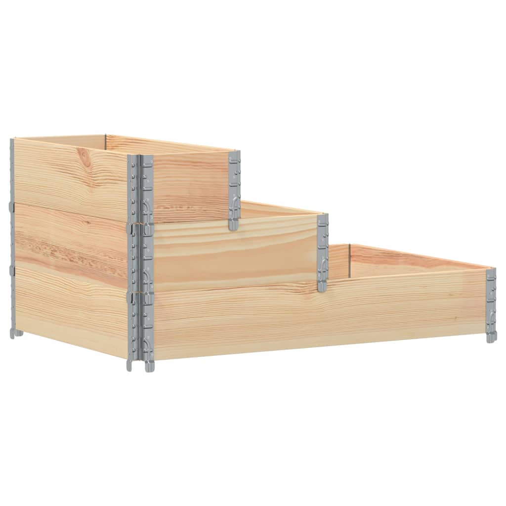 vidaXL 3-Tier Raised Bed 120x80 cm Solid Wood Pine 2