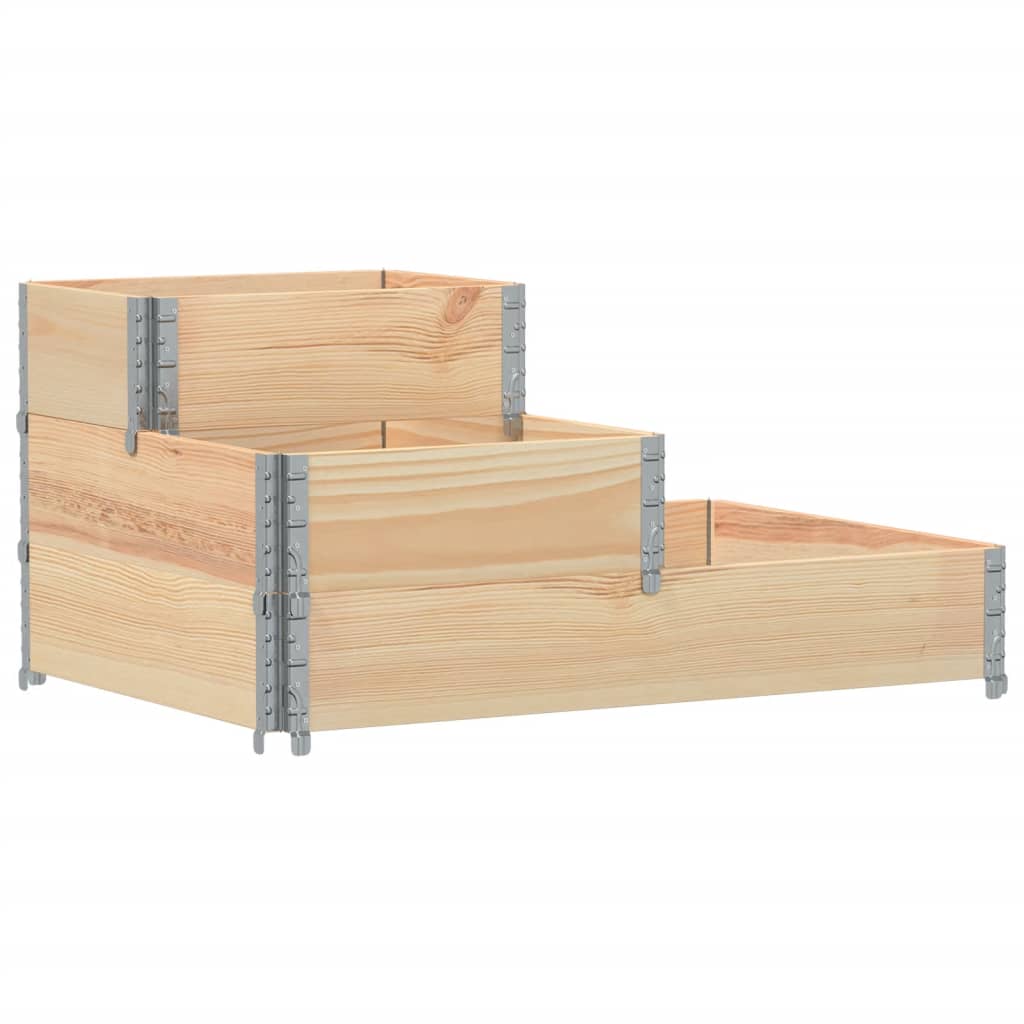 vidaXL 3-Tier Raised Bed 120x80 cm Solid Wood Pine 2