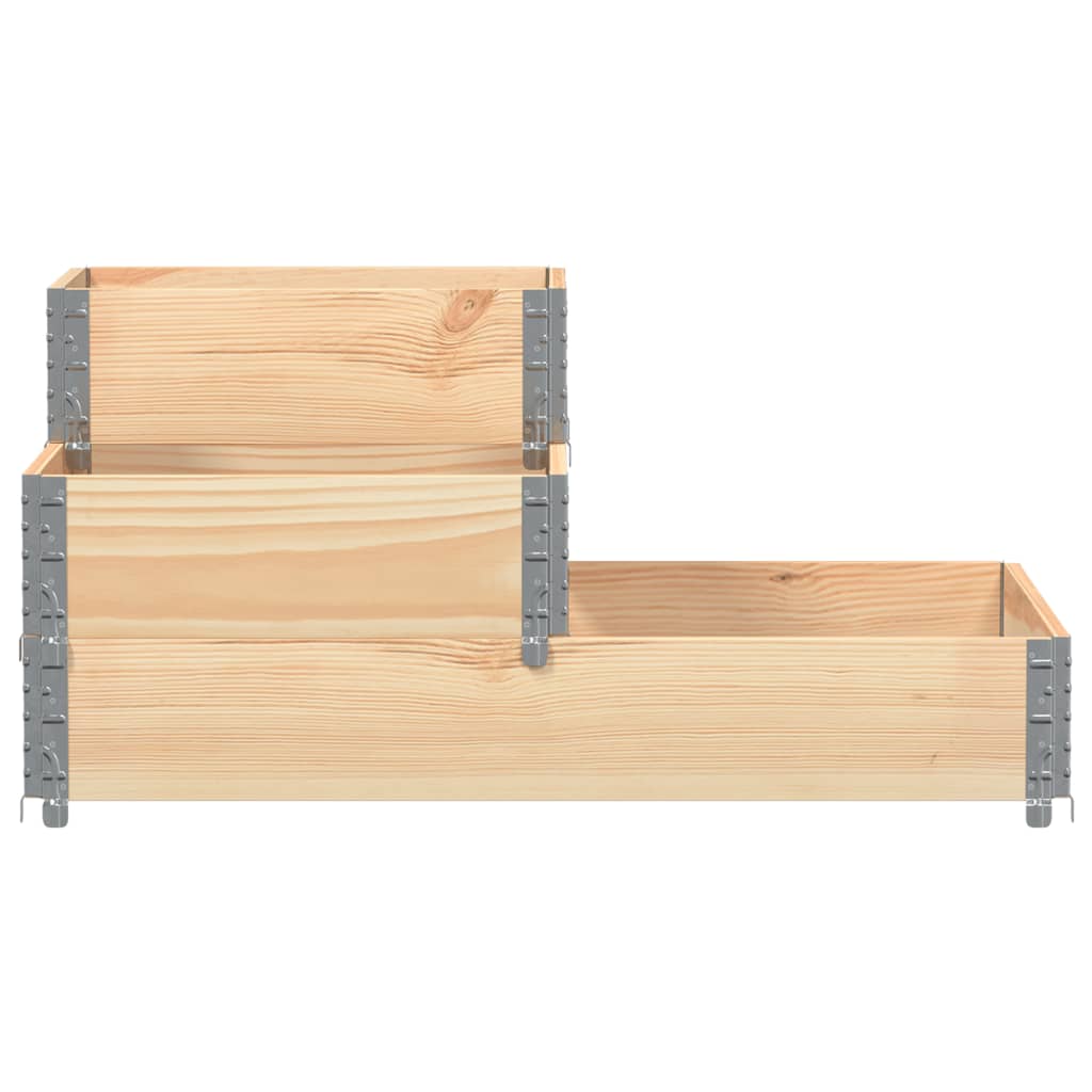 vidaXL 3-Tier Raised Bed 120x80 cm Solid Wood Pine 3