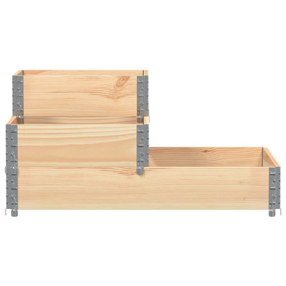 vidaXL 3-Tier Raised Bed 120x80 cm Solid Wood Pine 3