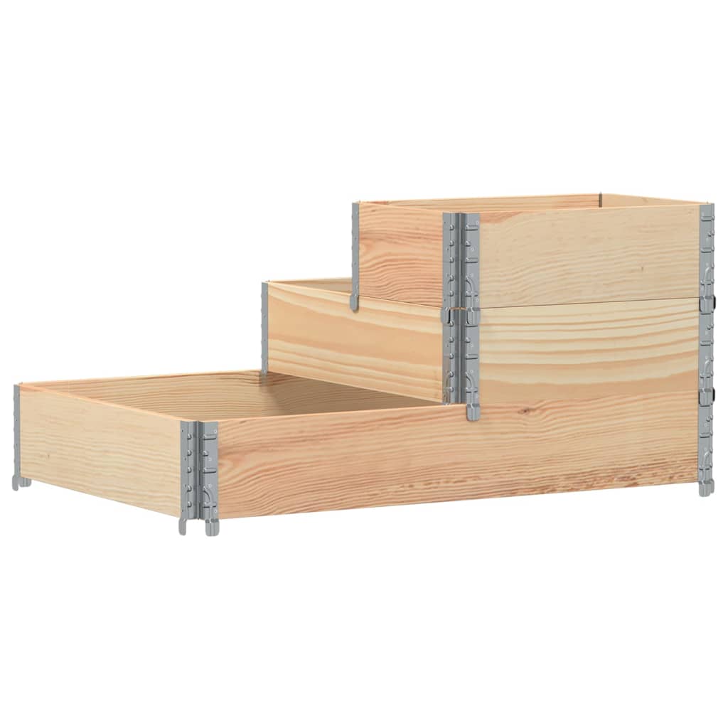 vidaXL 3-Tier Raised Bed 120x80 cm Solid Wood Pine 5