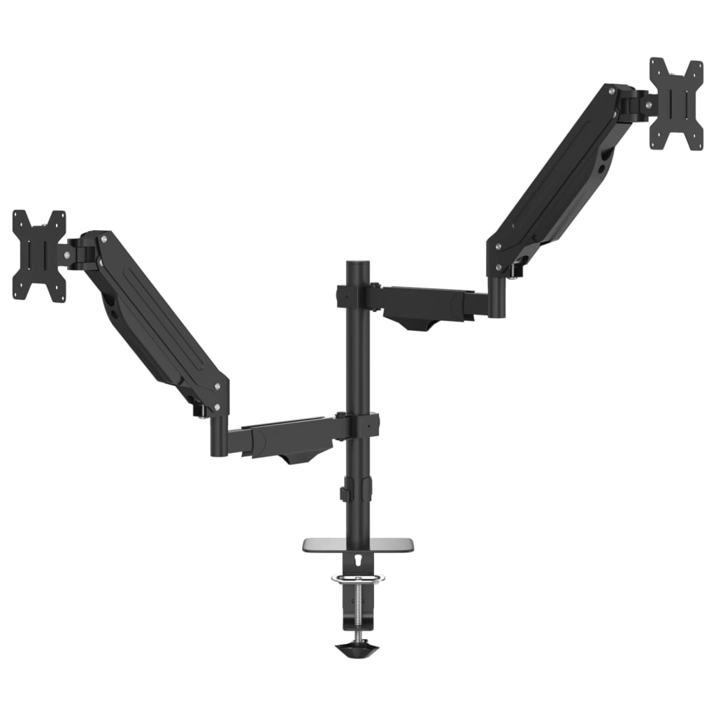 vidaXL Dual Monitor Arm for Max 27 Inch Screen Gas Spring 20 kg 5