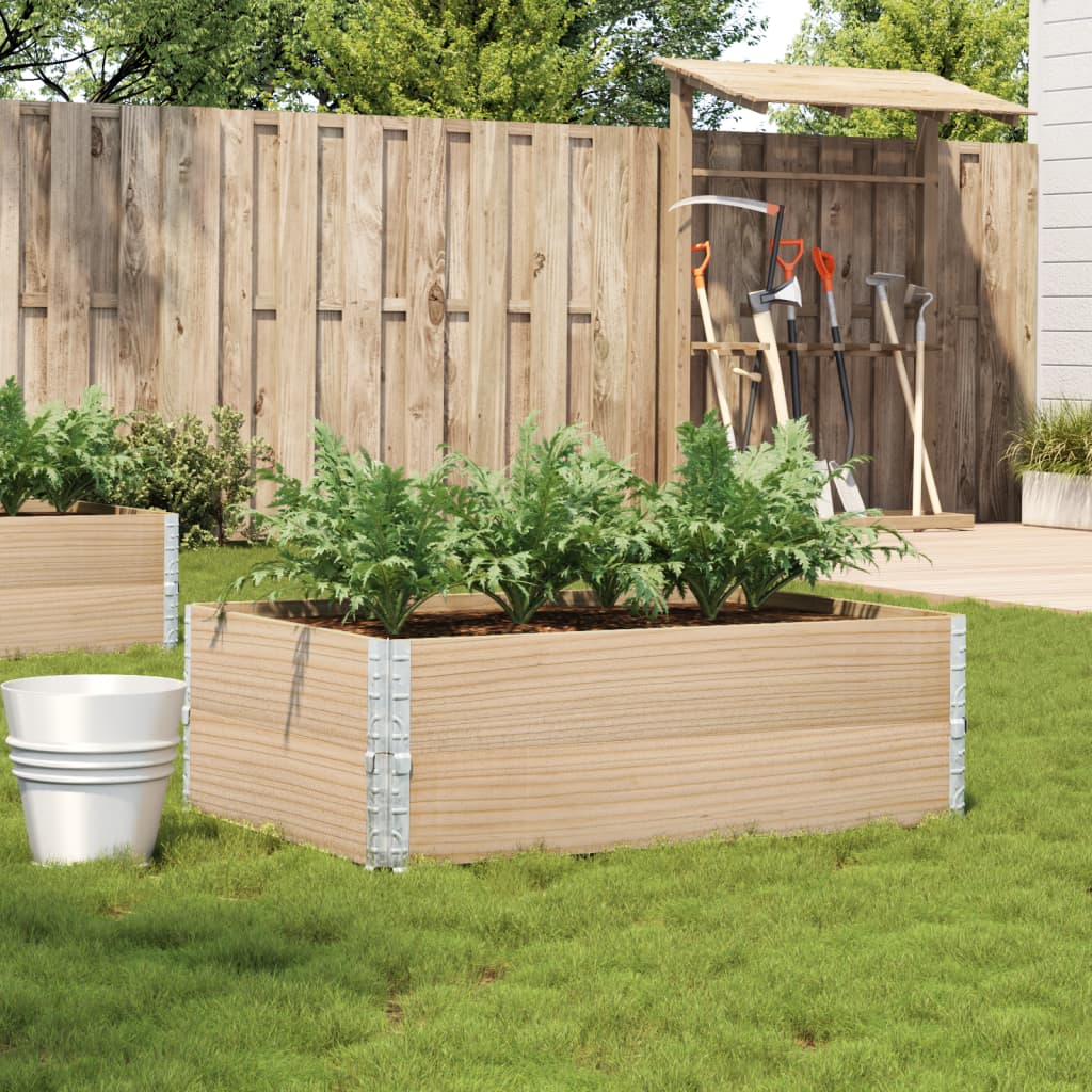 vidaXL Garden Planter 120x80 cm Solid Wood Pine 1