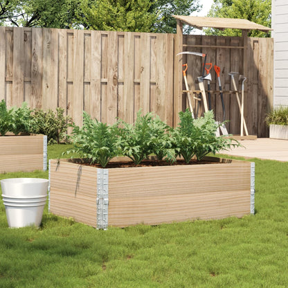 vidaXL Garden Planter 120x80 cm Solid Wood Pine 1