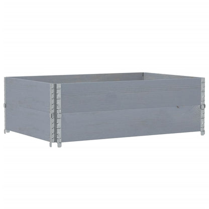 vidaXL Garden Planter Grey 120x80 cm Solid Wood Pine 5