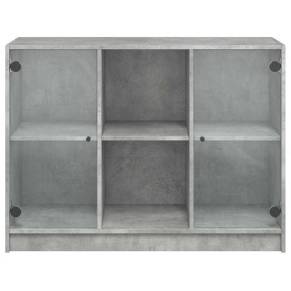 vidaXL Sideboard Concrete Grey 102x37x75,5 cm Engineered Wood 4