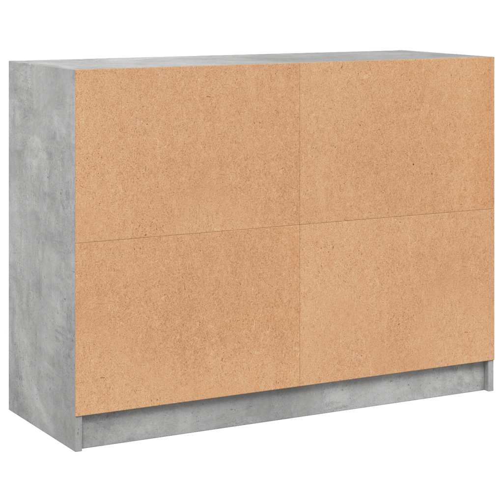 vidaXL Sideboard Concrete Grey 102x37x75,5 cm Engineered Wood 5