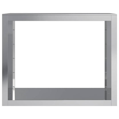 vidaXL Firewood Rack 100x40x80 cm Galvanised Steel 3