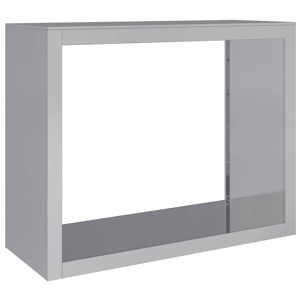 vidaXL Firewood Rack 100x40x80 cm Galvanised Steel 4