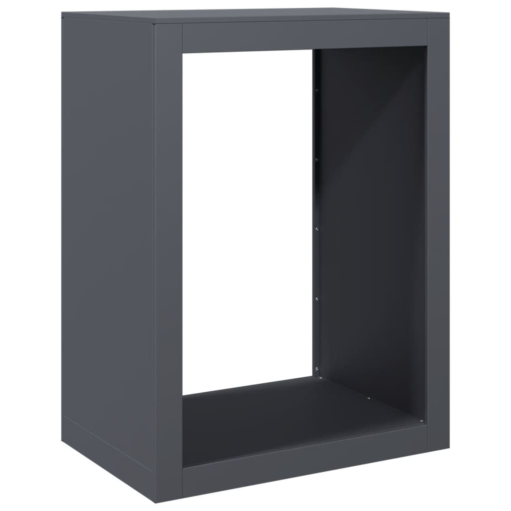vidaXL Firewood Rack Anthracite 60x40x80 cm Steel 2