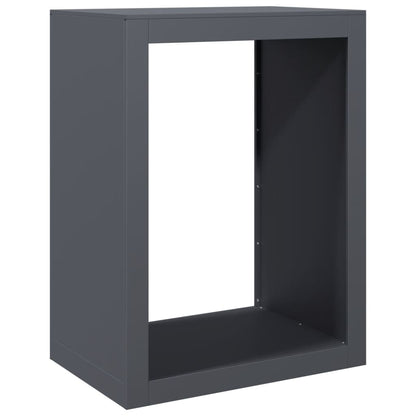 vidaXL Firewood Rack Anthracite 60x40x80 cm Steel 2