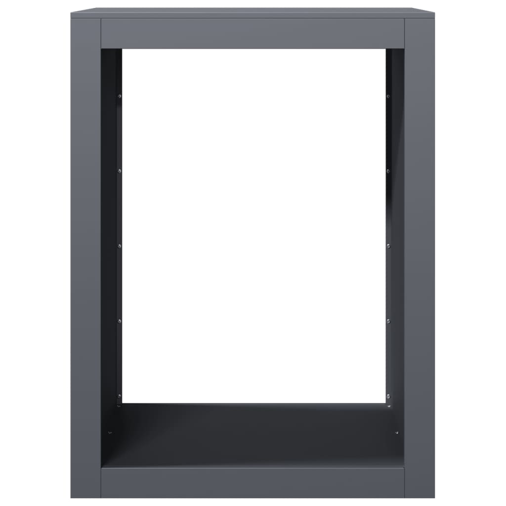 vidaXL Firewood Rack Anthracite 60x40x80 cm Steel 4
