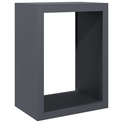 vidaXL Firewood Rack Anthracite 60x40x80 cm Steel 6